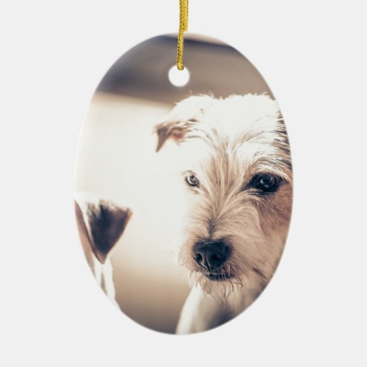 honden keramisch ornament (Voorkant)