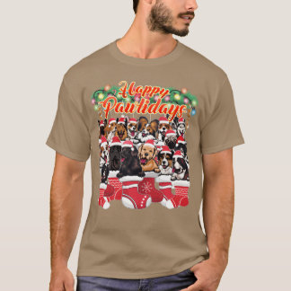 Honden Kerst Decoratie Mooie en Aaiende Honden T-shirt