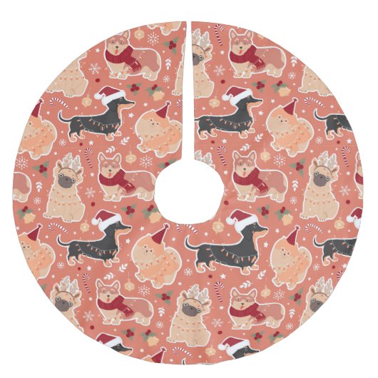 Honden Kerstboom Rok (Voorkant)