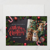 Honden kerstkaart (Voorkant / Achterkant)