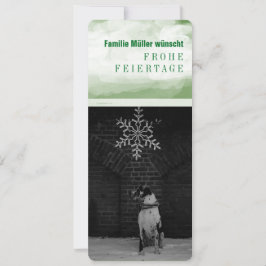 Honden Kerstkaarten met veel tekst Feestdagenkaart