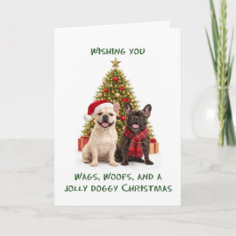 Honden Kerstmis Feestdagen Kaart