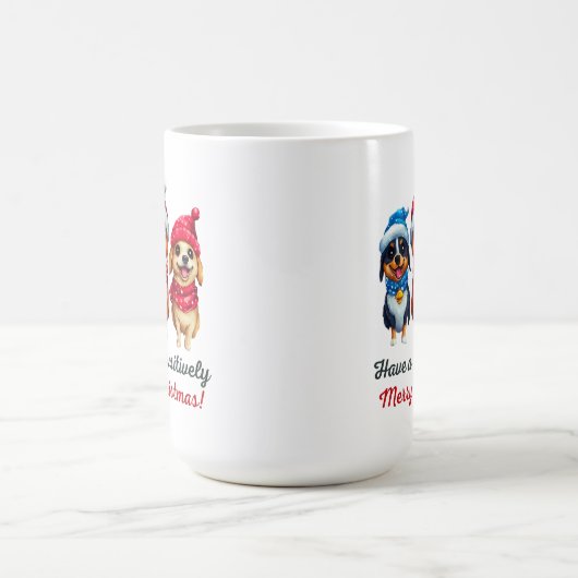 Honden Kerstmis Koffiemok (Center)