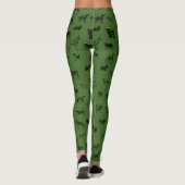  honden (Kerstmis) Leggings (Achterkant)