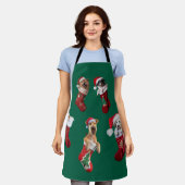 Honden Kerstmuts Schort (Gedragen)
