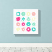 Honden - Kleuren 01 Canvas Afdruk (Insitu (Houten vloer))