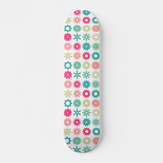 Honden - Kleuren 01 - wit Skateboard (Voorkant)