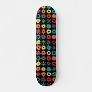 Honden - Kleuren 02 - op zwart Skateboard