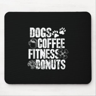 Honden Koffie Ness Donuts Gym Foodie Workout Ness Muismat