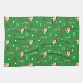 Honden, krabben, snoeprietjes, keukenhanddoek voor (Horizontaal)