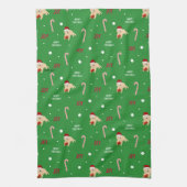 Honden, krabben, snoeprietjes, keukenhanddoek voor (Verticaal)