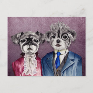  Honden Kunst Briefkaart