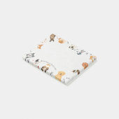 Honden langs de grenzen na de introductie post-it® notes (Schuin)