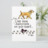 Honden laten afdrukken op je harttekening (Staand voorkant)