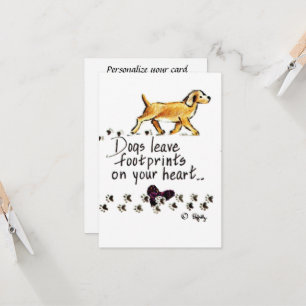 Honden laten afdrukken op je harttekening