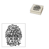 Honden laten een pauze op ons hart rubberstempel (Gestempeld)