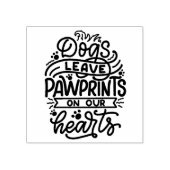 Honden laten een pauze op ons hart rubberstempel (Afrduk)