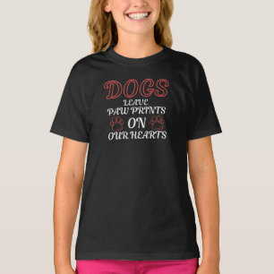 HONDEN LATEN EEN POOTAFDRUK OP ONZE HARTEN DIERENL T-SHIRT
