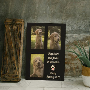 Honden laten poetafdrukken   Dog Memorial Photo Co Canvas Afdruk