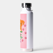 Honden laten poetafdrukken waterfles (Links)