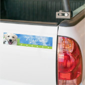 Honden laten pooafdrukken achter op je hart bumpersticker (Op Truck)