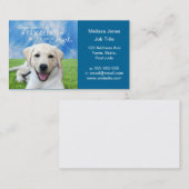 Honden laten pooafdrukken achter op je hart visitekaartje (Voorkant / Achterkant)