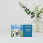 Honden laten pooafdrukken achter op je hart visitekaartje (Staand voorkant)