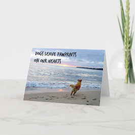 Honden laten pootafdrukken achter op onze harten! kaart