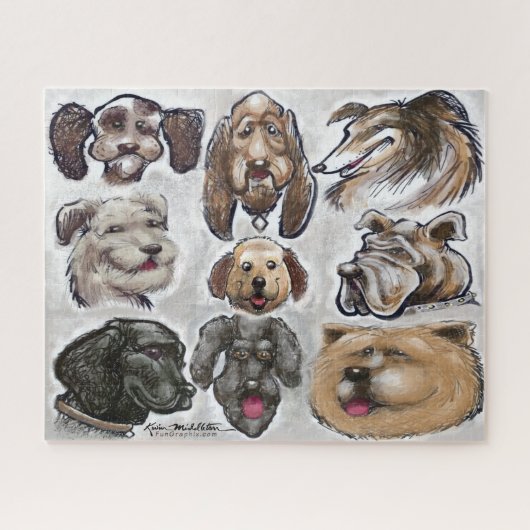 Honden Legpuzzel (Horizontaal)