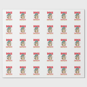 Honden leren ons een zeer belangrijke les Vintage Cadeaupapier