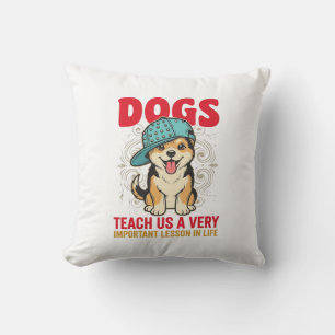 Honden leren ons een zeer belangrijke les Vintage  Kussen