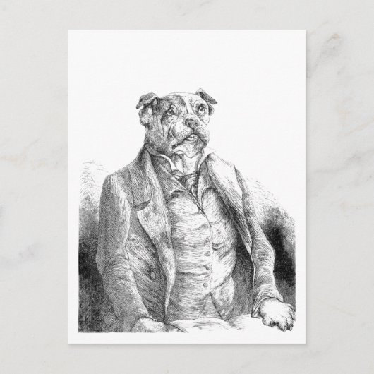 "Honden lezing" Briefkaart (Voorkant)