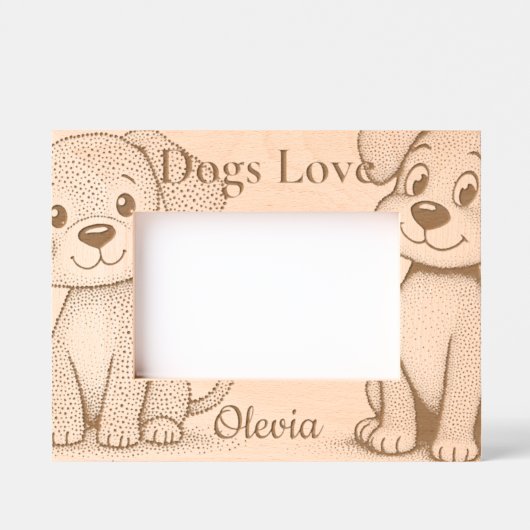 Honden Liefde Gegraveerde Lijstjes (Voorkant)