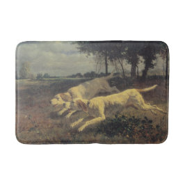 Honden lopen (beagles) (door Constant Troyon) Badmat