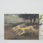 Honden lopen (beagles) (door Constant Troyon) Kaart (Staand voorkant)