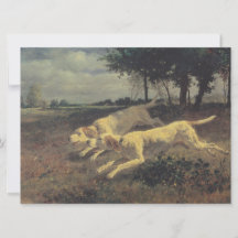 Honden lopen (beagles) (door Constant Troyon)