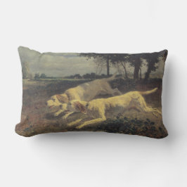 Honden lopen (beagles) (door Constant Troyon) Kussen