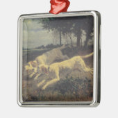 Honden lopen (beagles) (door Constant Troyon) Metalen Ornament (Links)