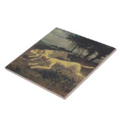 Honden lopen (beagles) (door Constant Troyon) Tegeltje (Zijkant)