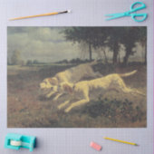 Honden lopen (beagles) (door Constant Troyon) Tissuepapier (Craft)