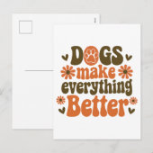 Honden maken alles beter feestdagenkaart (Voorkant / Achterkant)
