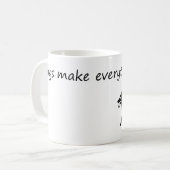 Honden maken alles beter - grappige hondenliefhebb koffiemok (Voorkant links)