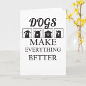 Honden maken alles beter kaart (Gele Bloem)