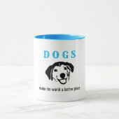 honden maken de wereld beter mok (Midden)