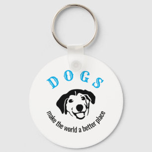  honden maken de wereld beter sleutelhanger