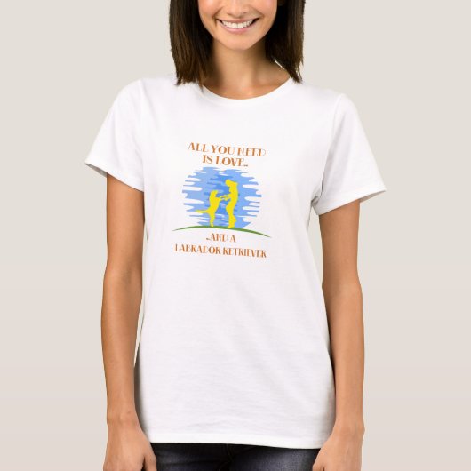 Honden maken het leven beter t-shirt (Voorkant)