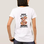 Honden maken me blij schattige honden t-shirt (Achterkant)