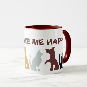 Honden Maken Me Gelukkig Keramische Mok