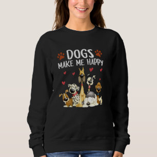 Honden maken me gelukkig - voor honden - voor hond trui