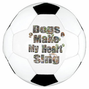 Honden maken mijn hart zingen Afbeelding Logo, Voetbal